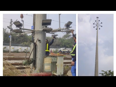 "High Mast Lights Repair Kaise Karein" | "How to Repair High Mast Lights"