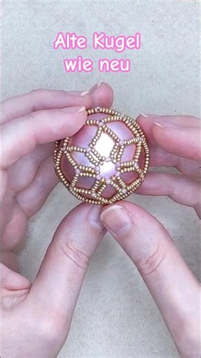 Weihnachtskugel war alt und wird wie neu nach DIY meines Videos