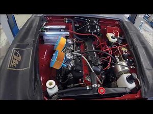 Volvo P1800 restoration timelaps: installing the overhauled B18 engine and dash