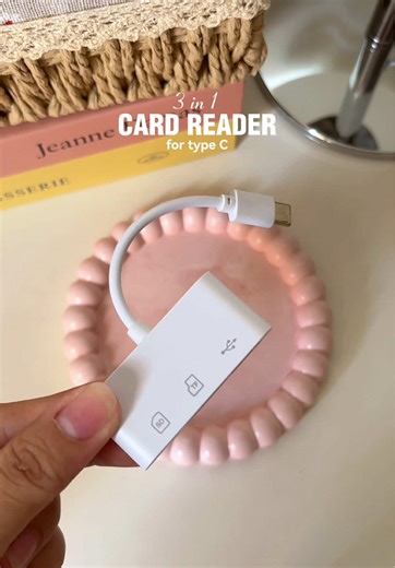 3in1 OTG Card Reader for type-C ─transfer your files easily! 💫🤍 #cardreader #otg #memorycard #sdcard #digicam