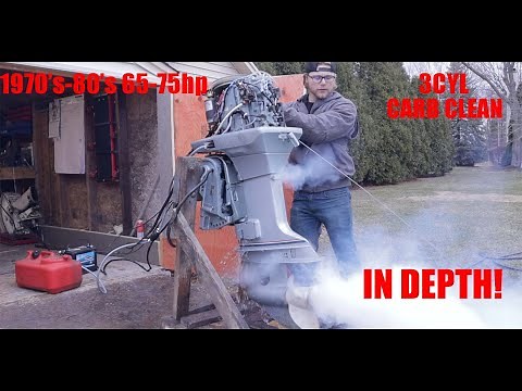 How To Clean Evinrude 75HP Carburetors (3 CYL 2 STROKE)