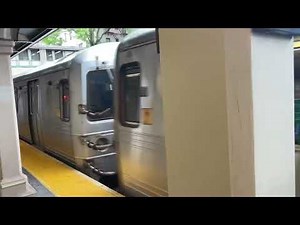 R46 N train Arrives at Bay Parkway (June 2025)