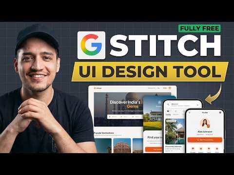 How to Use Google Stitch AI - Full Tutorial in Hindi | AI for UI Designing