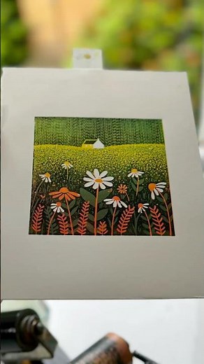 Mini Linocut Printmaking – Fields of Colours | Part of My Mini Print Series