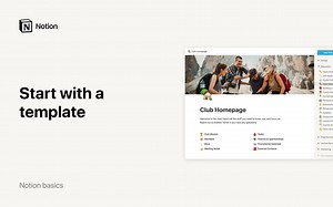 Notion官方教程之：模版（Start with a template）