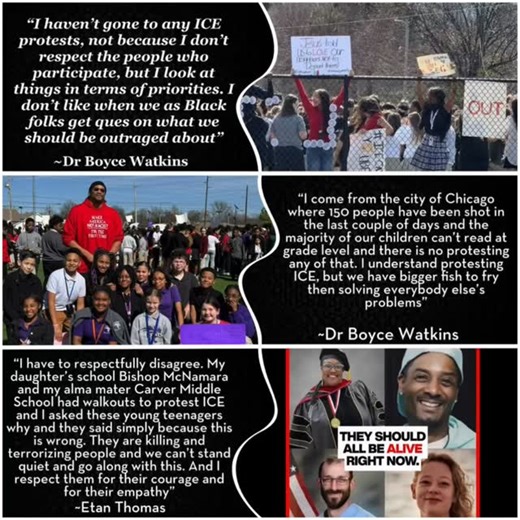 As I said in this clip, I had to respectfully disagree with Dr Boyce Watkins on this topic. I love that these young people are using their voices the way they are and I will keep supporting them. Young people aren’t looking at this in terms of Republican/Democrat or Liberal/Conservative, they are looking at this as right and wrong. We as adults always criticize the younger generation. We don’t like their music, their clothes, their slang, their infatuation with eye lashes, I get it and a lot of 