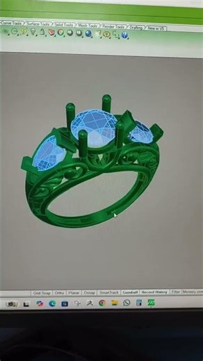 how to make a jewellery design in CAD 👍