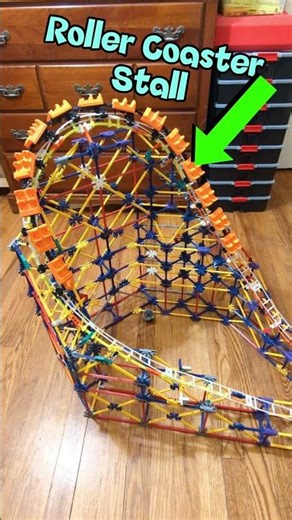 Roller Coaster Train Stalls #knex #rollercoaster #knexrollercoaster #3dprinting