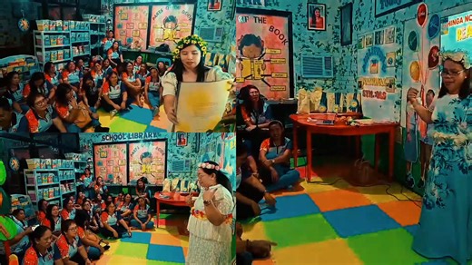 The Enchanting Storytellers! In celebration of National Reading Month, a storytelling activity was held on November 27, 2025, with the support of the school principal, Maam Cynthia J. Reyroso, and Head Teacher III, Ma’am Anna Kathrina C. Ceria and Sir Jaime D. Macatangay Jr. The featured story was “Si Emang Enkantada at ang Tatlong Haragan,” highlighting lessons on kindness and responsibility. The storytellers—Teacher Gigi, Teacher Marilyn, and Teacher Jasmine were randomly selected by picking t