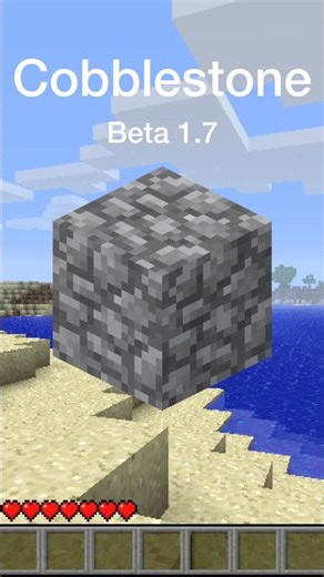Minecraft Cobblestone Texture Evolution #shorts