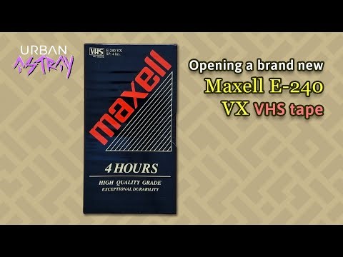 Opening a brand new Maxell E-240 VX VHS tape (full video) 📼