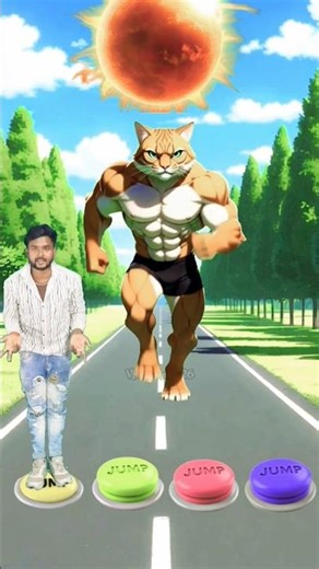 I Jump all color button to Cat, Dog, Elephant & Alien #shorts​ #trending​ #funny​ #youtubeshorts​