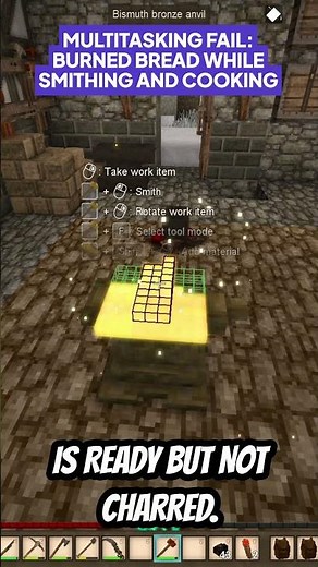 Multitasking FAIL: Burned Bread While Smithing and Cooking!