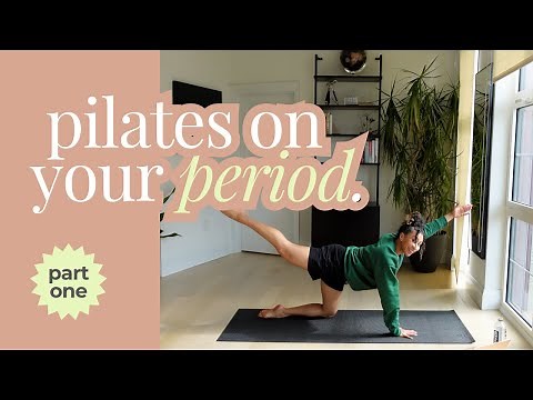 20 Min Pilates Routine to Reduce Period Symptoms like Stiffness, Tension, and Cramps. No Equipment