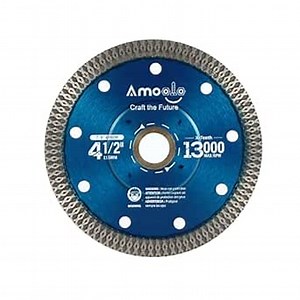 amoolo 4-1/2" Diamond Saw Blade, X-Teeth Diamond Blade for Porcelain, Tile, Brick, Granite and Concrete (4.5"-1pc)