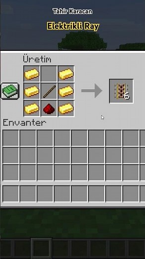 Minecraft Elektrikli Ray Nasıl Yapılır
