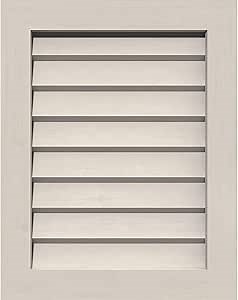 Ekena GVWVE24X3602SDPWR Vertical Gable Vent, 29"W x 41"H (Rough Opening: 24"W x 36"H), Western Red Cedar, Primed