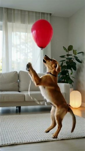 Puppy vs Floating Balloon Short | Cutest Struggle Ever