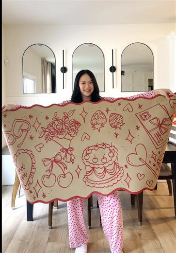 Creative Valentine’s Day Doodle Ideas for Table Runners
