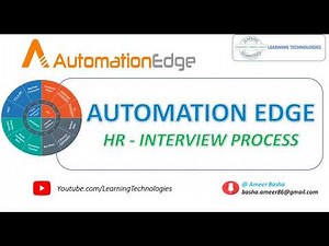 AutomationEdge RPA || Use case for "HR interview process"