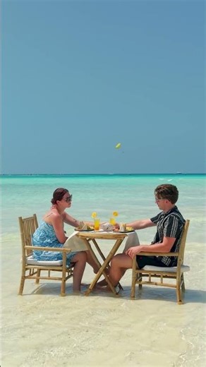 Honeymoon Bliss: Romantic Beach Dining in Maldives ❤️🌴