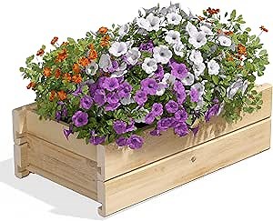 Greenes Fence Cedar Wood Planter Box, 21" x 11" x 7" - Made in USA with North American Cedar