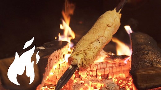 Ultimate Campfire Twist Bread with Bacon & Cheese🔥