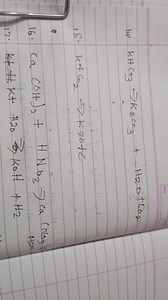 Balance the following chemical equations:KHCO3 -> K2CO3   H2O... | Filo