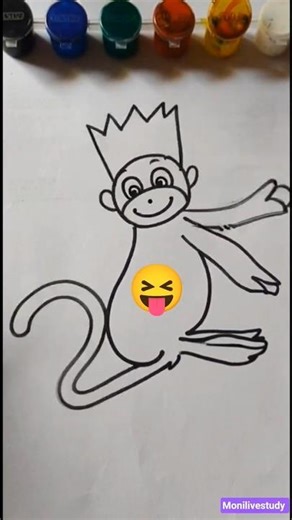easy drawing monkey