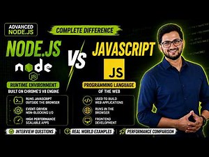 Nodejs Tutorial 5: Node.js vs JavaScript | What's the Difference? (Every Beginner Gets Confused!)