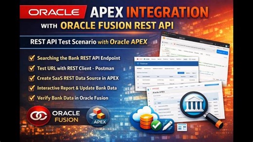 Oracle APEX Integration with Oracle Fusion REST API | End-to-End REST API Test Scenario | Aamir Muhammad