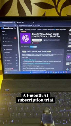 1 Month ChatGPT Plus Trial? Here’s What to Know