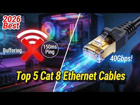 Best Ethernet Cables in 2026 | 40Gbps Best Cat 8 Ethernet Cables in 2026 | LAN Cable for Gaming