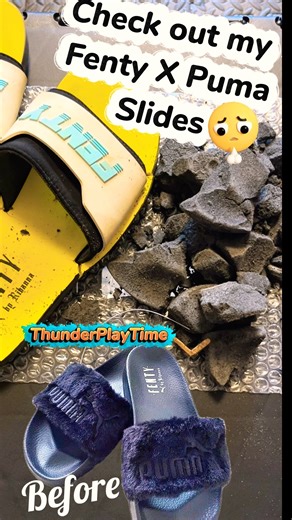 Check out my Puma x Fenty slides😓😓