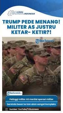 Perang Iran-AS?! Trump Sesumbar Menang, Pentagon Justru Waspada Risiko Besar!