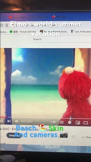 Elmo’s world summer vacation beach 🏖 skin and cameras 📷