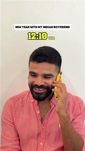 New Year With My Indian Boyfriend #shorts #comedy #newyear2026 #india #america