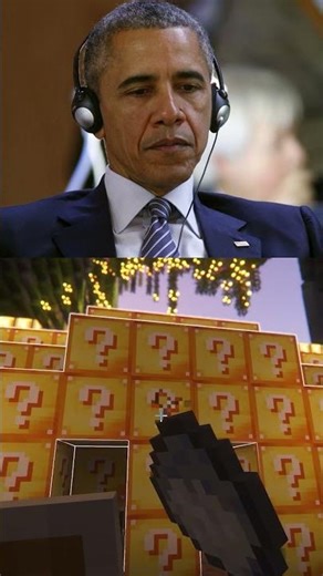 Trump Pranks Obama with Lucky Blocks #funny #memes #minecraft