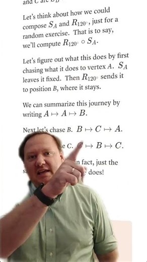 The Abstract Algebra Minute! - Video 0019 - Example computing the composition of symmetries