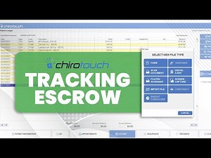 Tracking Escrow or Prepaid Monies with ChiroTouch Software