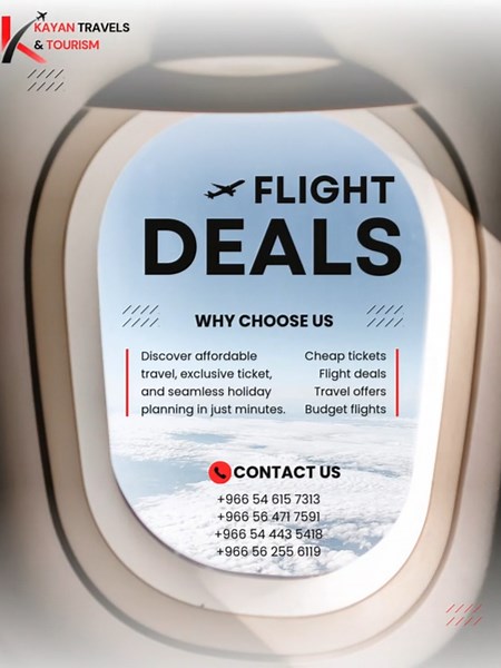 ✈️ Discover affordable travel today! Cheap flight tickets, exclusive travel deals, and seamless holiday planning in minutes. Book smarter. Travel better. 🌍 #FlightDeals #CheapFlights #TravelDeals #BudgetTravel #TravelAgency #HolidayDeals #TravelOffers #AirTicketDeals #CheapTickets #ExploreMore #TravelSmart #TravelPlanning #Wanderlust #TravelTikTok #Flights #kayantravels #kayantravels #kayantravelsmanagement #travelwithkayan