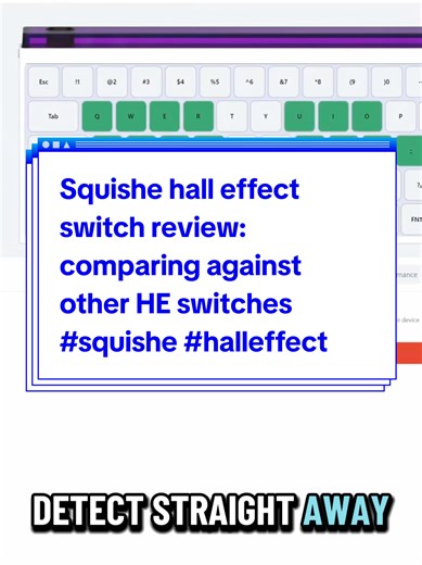 Squishe hall effect switch review: comparing against other HE switches #squishe #halleffect #keyboard #pcgaming