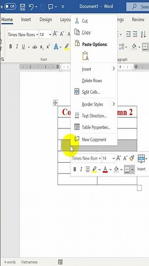 How to unmerge in Word table #shorts #viral #tips