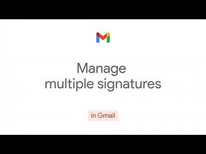 How to: Manage multiple signatures in Gmail