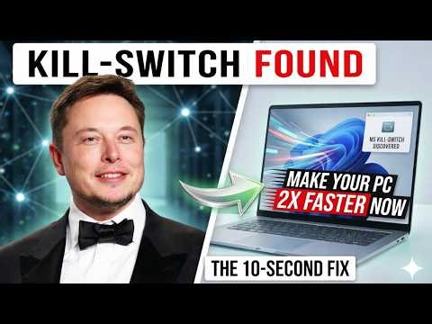 I Found the "Microsoft Kill-Switch": Make Your PC 2x Faster in 10 Seconds!