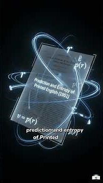 How Claude Shannon Measured the Entropy of English