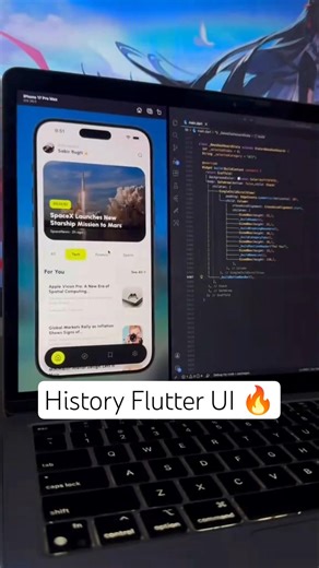SpaceX Modern UI In Flutter 🔥🔥 #flutter #spacex #shortsviral