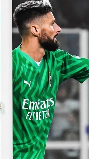 جيرو تحول من لاعب عادي الي حارس مرمي خارق في فوز الميلان 😳🧤#ميلان #جيرو #ارزع