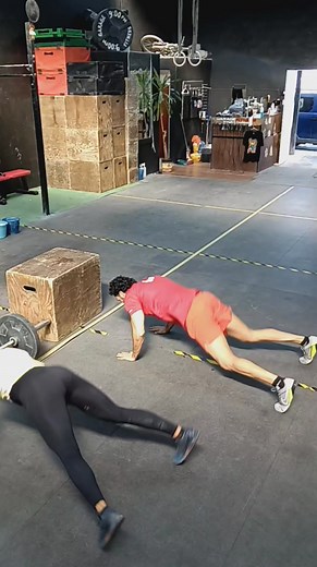 31/10/2025 In teams of four complete: In pair synchronized, as many rounds and reps as possible in 7 minutes of: 10 Burpee Pull Ups 15 Burpee Over the Object *Pair A1/A2 burpee pull ups while... Pair A3 bar facing burpee and A4 burpee box jump over. Rest 60 seconds and then... In pair complete, as many rounds and reps as possible in 7 minutes of: 15 Wall Ball Shots (20/14 lbs) 10 Single Arm Overhead Lunges (50/35 lbs) *Pair A1/A2 works while... Pair A3/A4 rest, then switch | Garage Fitness - Str