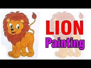 🎨 Kids Painting Lion| Easy Art Tutorial for Children 🖌️